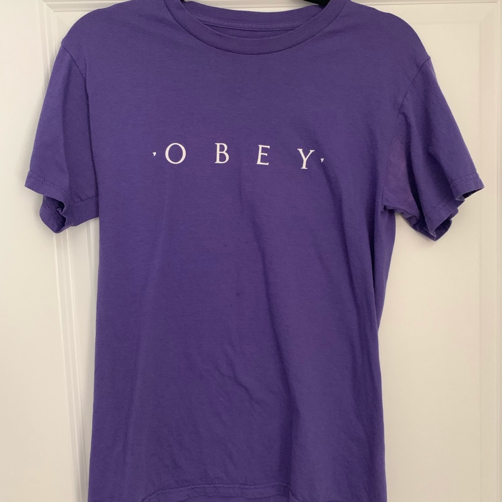 Obey purple tee-shirt
